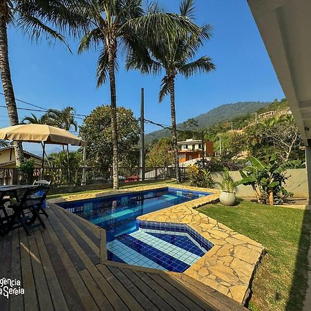 Casa completa com vista na praia do Curral Ilhabela Exterior foto