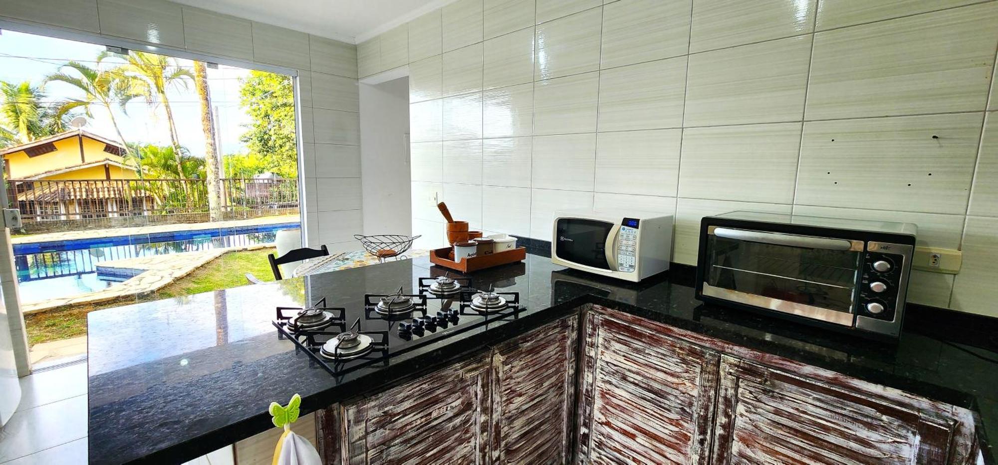 Casa completa com vista na praia do Curral Ilhabela Exterior foto