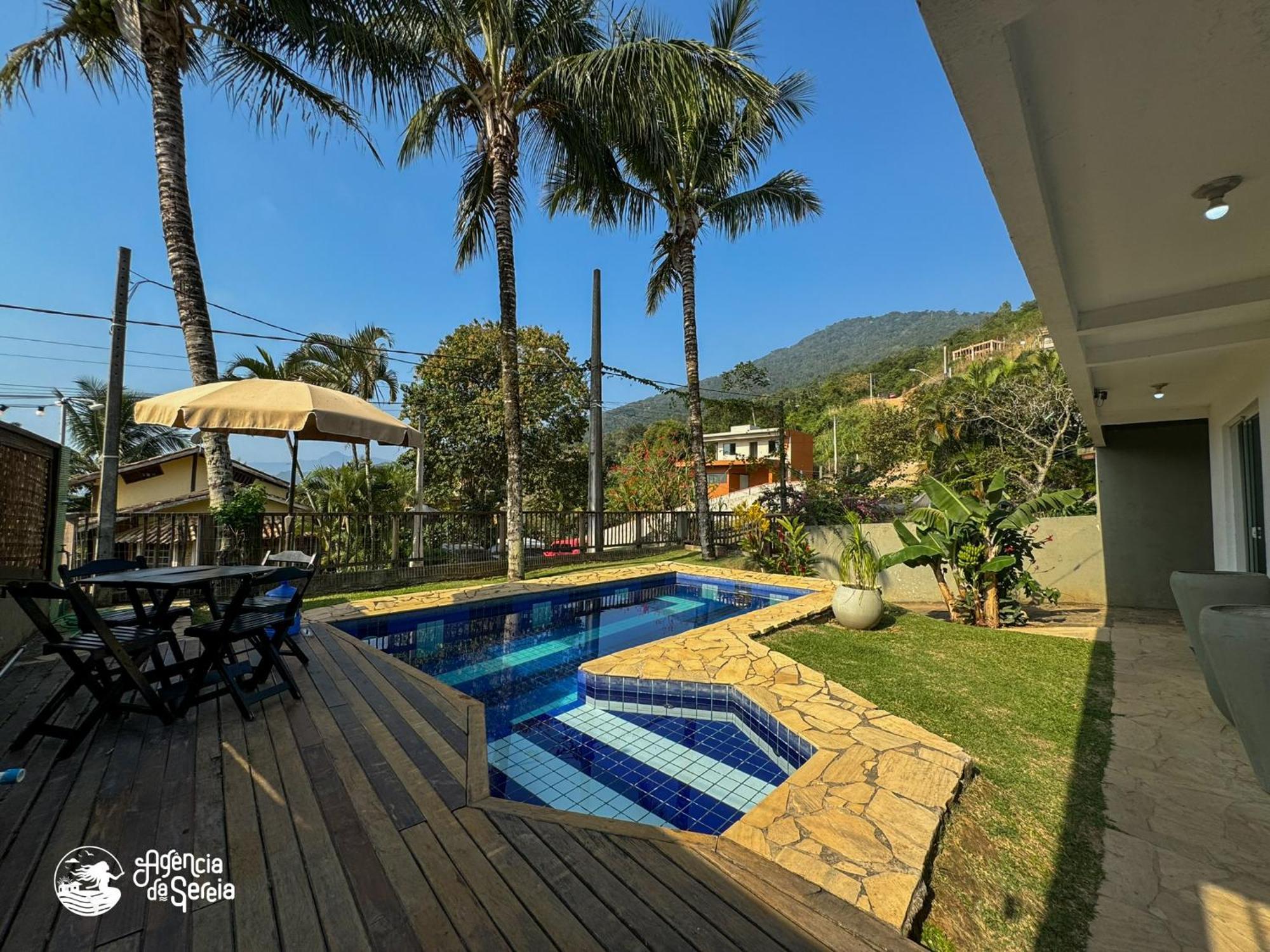 Casa completa com vista na praia do Curral Ilhabela Exterior foto