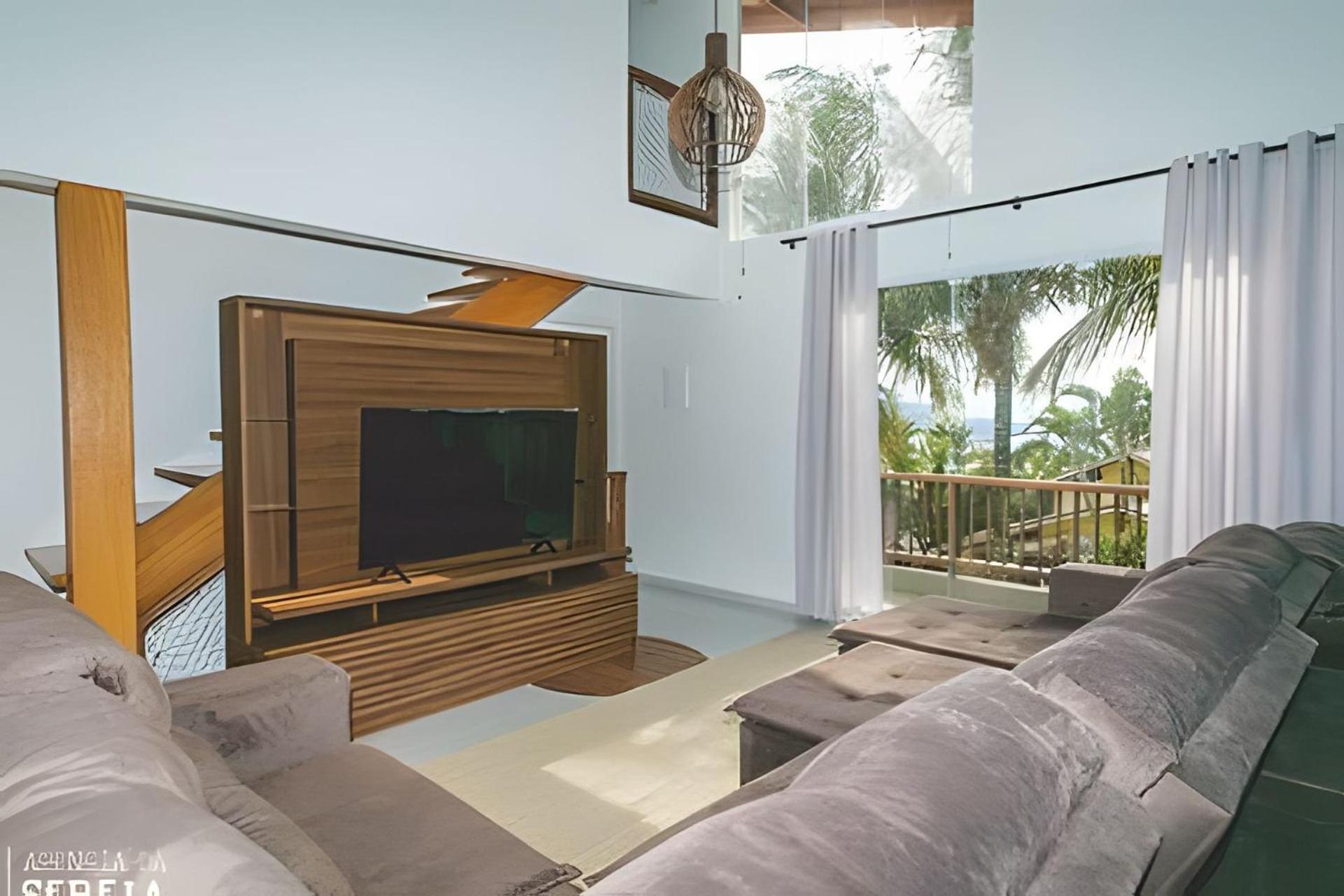 Casa completa com vista na praia do Curral Ilhabela Exterior foto