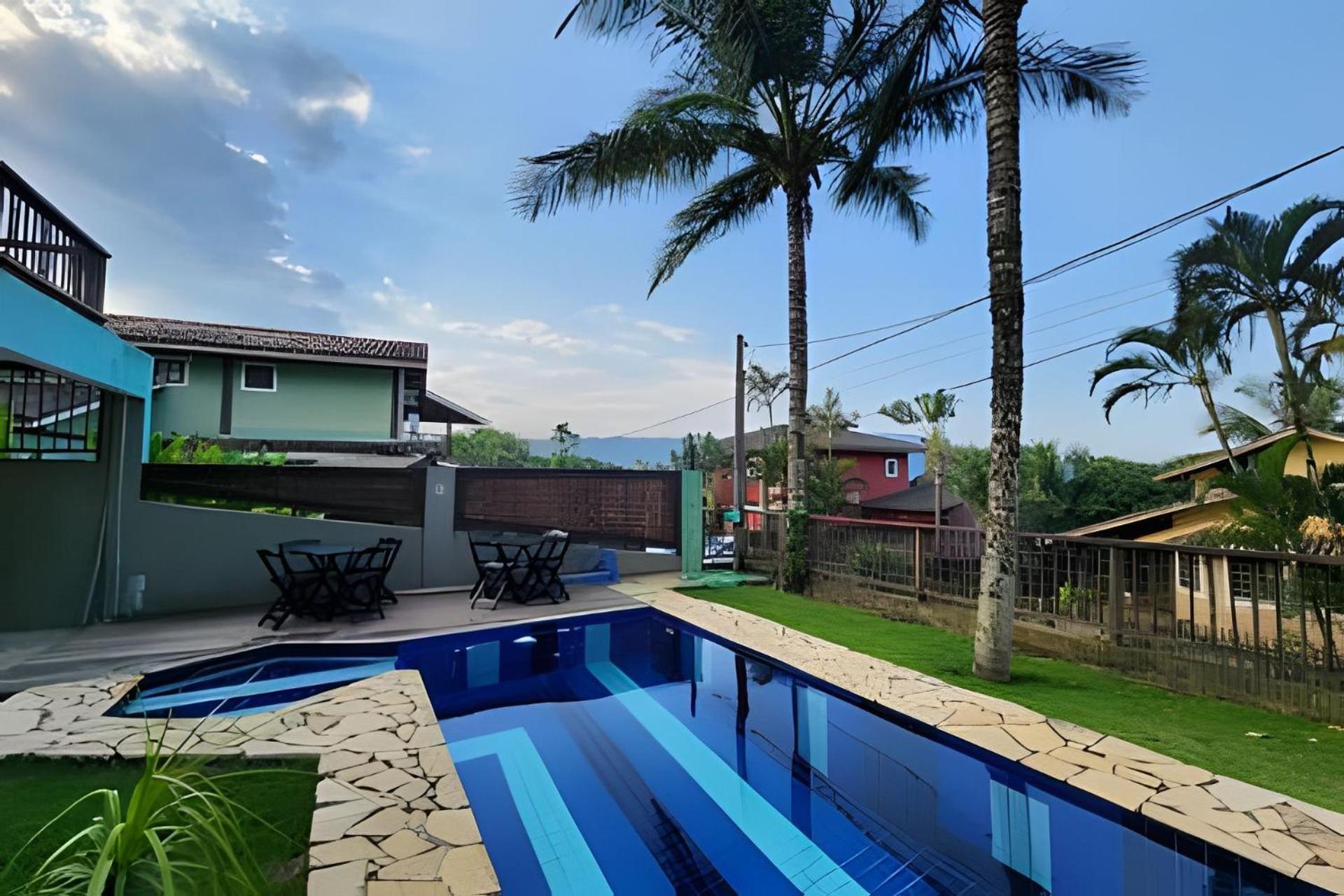 Casa completa com vista na praia do Curral Ilhabela Exterior foto