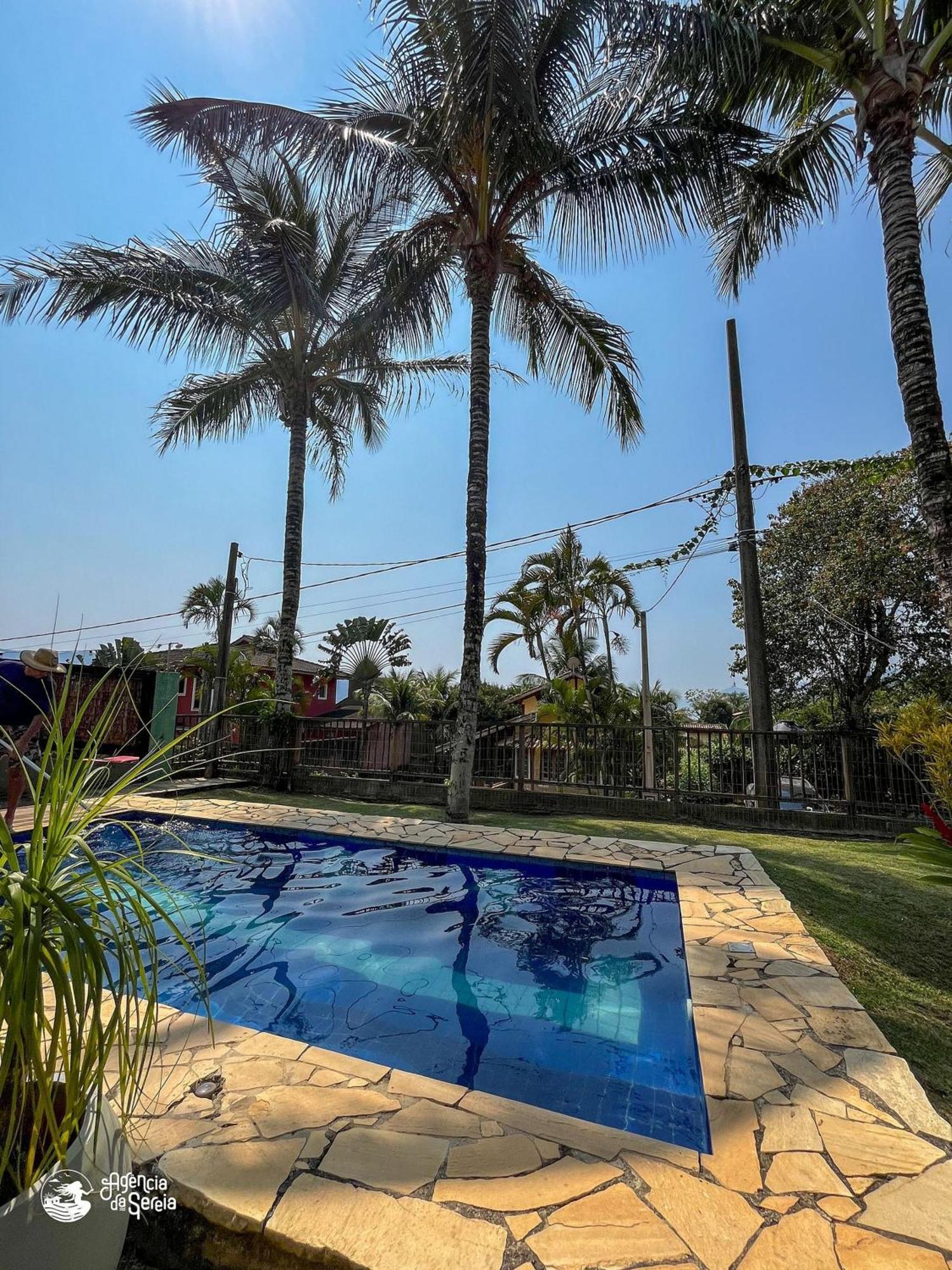 Casa completa com vista na praia do Curral Ilhabela Exterior foto