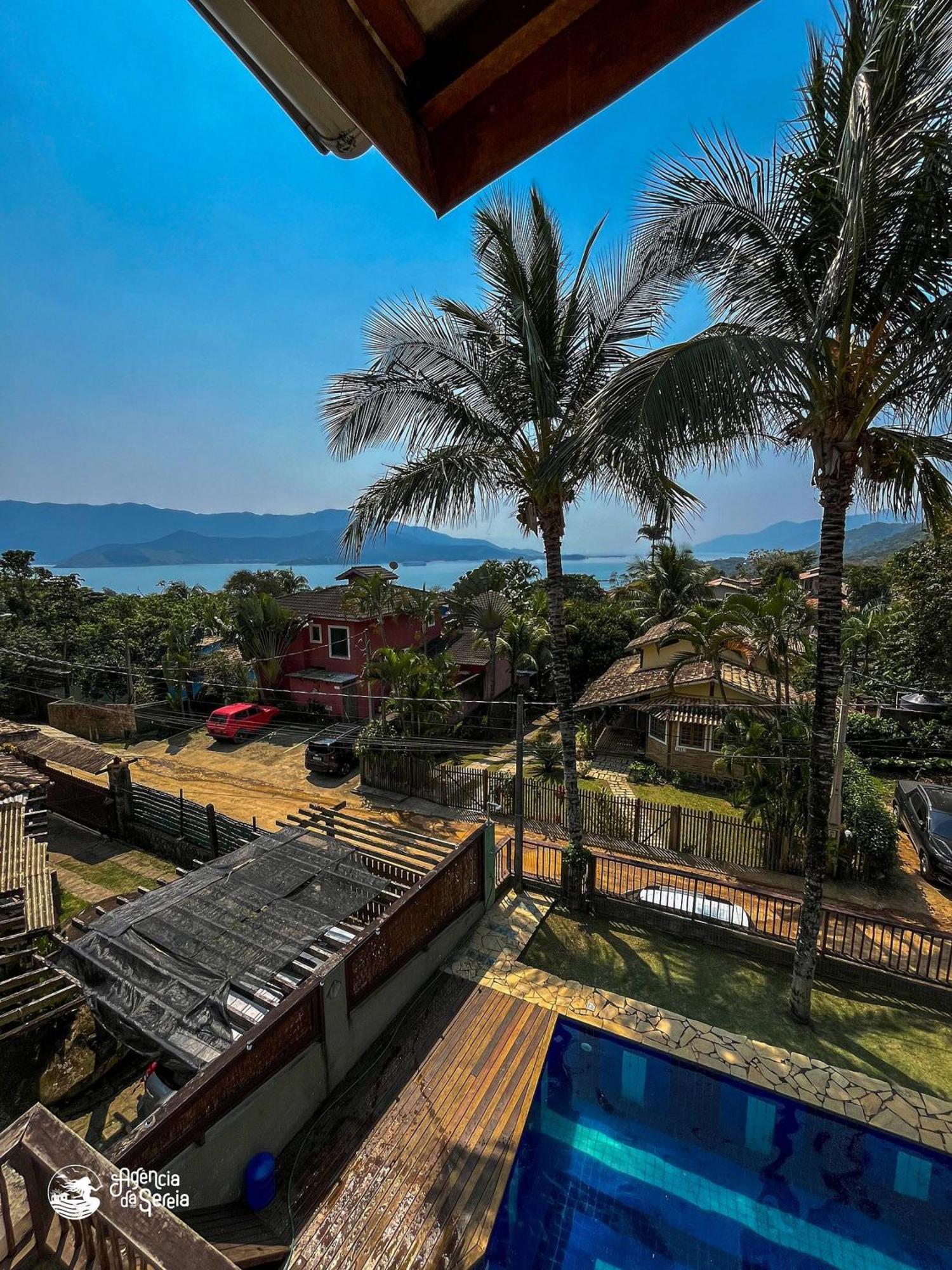 Casa completa com vista na praia do Curral Ilhabela Exterior foto